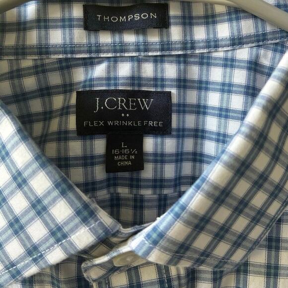 JCREW THOMPSON SHIRT MENS L CHECKED WORKWEAR CLASSICCORE PREPPY - Picture 2 of 5